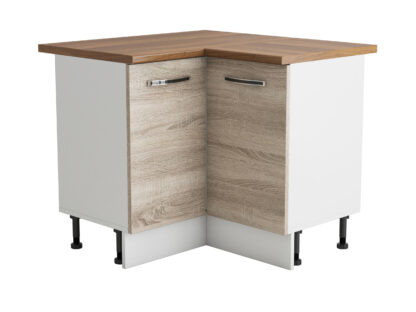 Coltar Alfa, sonoma alb, blat termic nuc, PAL, 100x83x60 cm