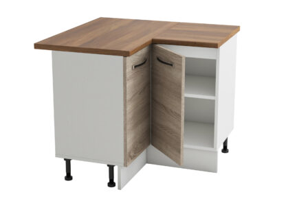Coltar Alfa, sonoma alb, blat termic nuc, PAL, 100x83x60 cm - imagine 3