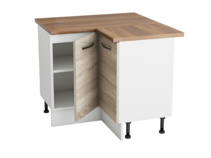 Coltar Alfa, sonoma alb, blat termic nuc, PAL, 100x83x60 cm - imagine 4