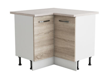 Coltar Alfa, sonoma alb, blat travertin, PAL, 100x83x60 cm