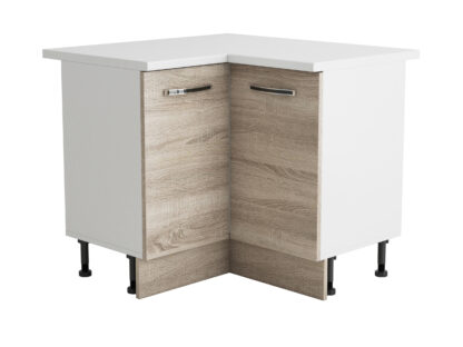 Coltar Alfa, sonoma, blat alb, PAL, 100x83x60 cm