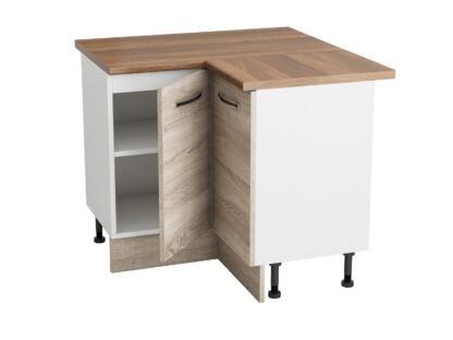 Coltar Alfa, sonoma, blat termic nuc, PAL, 100x83x60 cm - imagine 4