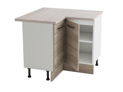 Coltar Alfa, sonoma, blat travertin, PAL, 100x83x60 cm - imagine 3