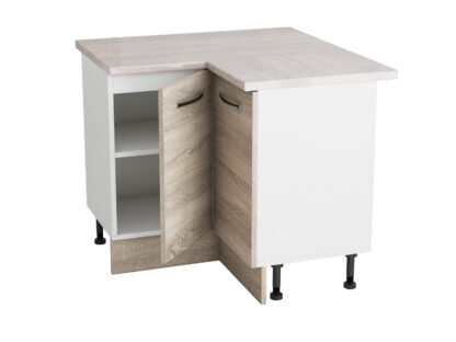 Coltar Alfa, sonoma, blat travertin, PAL, 100x83x60 cm - imagine 4