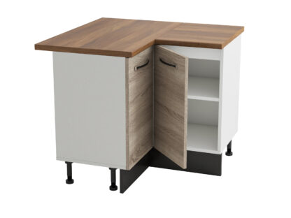 Coltar Alfa, sonoma wenge, blat termic nuc, PAL, 100x83x60 cm - imagine 2