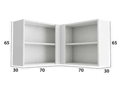 Coltar Alfa, suspendat, sonoma, PAL, 70x65x30 cm - imagine 2
