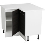 Coltar Alfa, wenge, blat alb, PAL, 100x83x60 cm - imagine 4