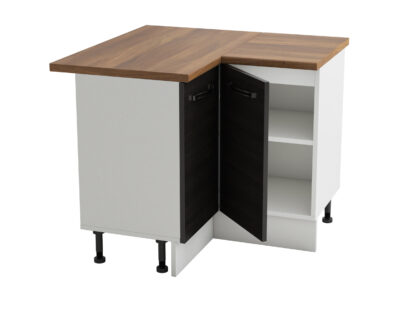 Coltar Alfa, wenge alb, blat termic nuc, PAL, 100x83x60 cm - imagine 3