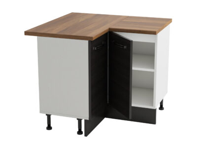 Coltar Alfa, wenge, blat termic nuc, PAL, 100x83x60 cm - imagine 2