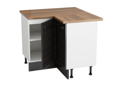 Coltar Alfa, wenge, blat termic nuc, PAL, 100x83x60 cm - imagine 3