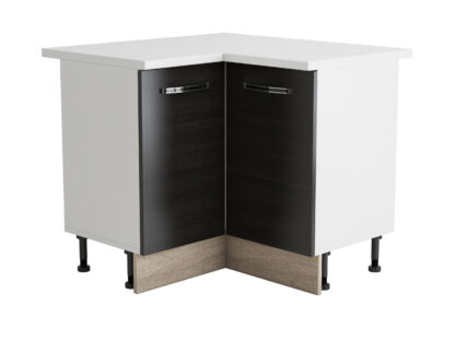 Coltar Alfa, wenge sonoma, blat alb, PAL, 100x83x60 cm