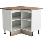Coltar Alfa, wenge sonoma, blat termic nuc, PAL, 100x83x60 cm - imagine 3