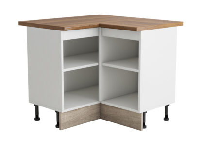 Coltar Alfa, wenge sonoma, blat termic nuc, PAL, 100x83x60 cm - imagine 3