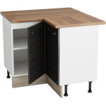 Coltar Alfa, wenge sonoma, blat termic nuc, PAL, 100x83x60 cm - imagine 4