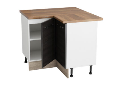 Coltar Alfa, wenge sonoma, blat termic nuc, PAL, 100x83x60 cm - imagine 4