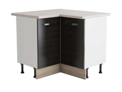 Coltar Alfa, wenge sonoma, blat travertin, PAL, 100x83x60 cm