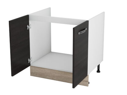 Masca chiuveta, Alfa, wenge sonoma, PAL, 80x50x81 cm - imagine 3