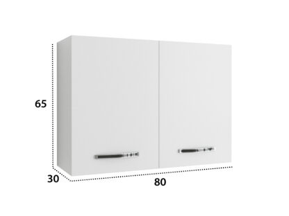 Corp superior, Alfa, alb, PAL, 80x65x30 cm - imagine 3