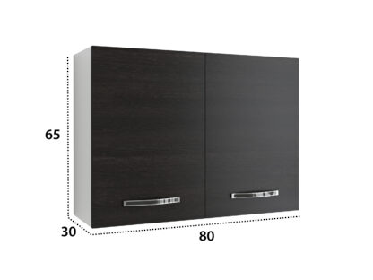 Corp superior, Alfa,wenge, PAL, 80x65x30 cm - imagine 4