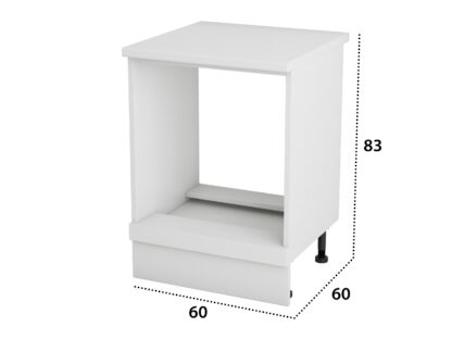 Corp cuptor, Alfa, alb, blat alb, 83x60x60 cm - imagine 4