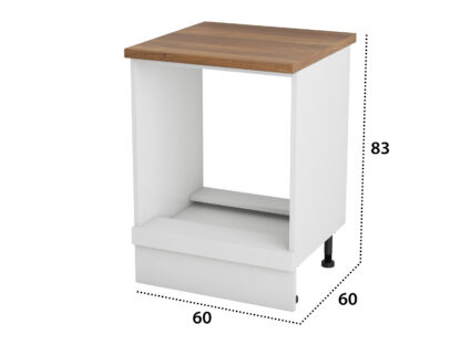 Corp cuptor, Alfa, alb, blat termic nuc, 83x60x60 cm - imagine 4