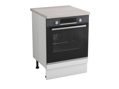 Corp cuptor, Alfa, alb, blat travertin, 83x60x60 cm