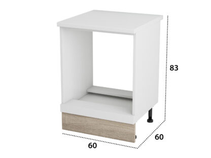 Corp cuptor, Alfa, alb sonoma, blat alb, 83x60x60 cm - imagine 4