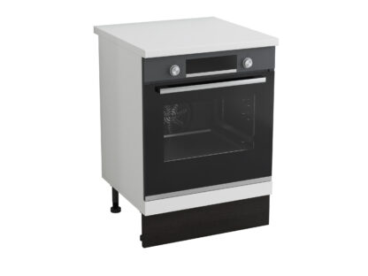 Corp cuptor, Alfa, alb wenge, blat alb, 83x60x60 cm