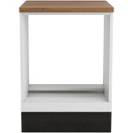 Corp cuptor, Alfa, alb wenge, blat termic nuc, 83x60x60 cm - imagine 2