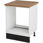 Corp cuptor, Alfa, alb wenge, blat termic nuc, 83x60x60 cm - imagine 3
