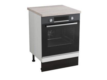 Corp cuptor, Alfa, wenge, blat travertin, 83x60x60 cm