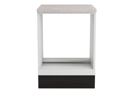 Corp cuptor, Alfa, alb wenge, blat travertin, 83x60x60 cm - imagine 2