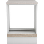 Corp cuptor, Alfa, sonoma alb, blat travertin, 83x60x60 cm - imagine 2