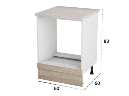 Corp cuptor, Alfa, sonoma, blat travertin, 83x60x60 cm - imagine 4