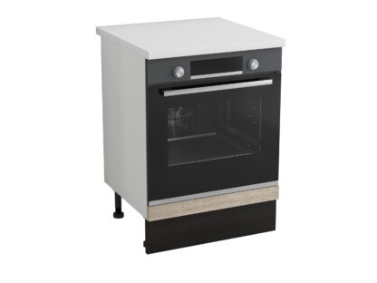 Corp cuptor, Alfa, sonoma wenge, blat alb, 83x60x60 cm