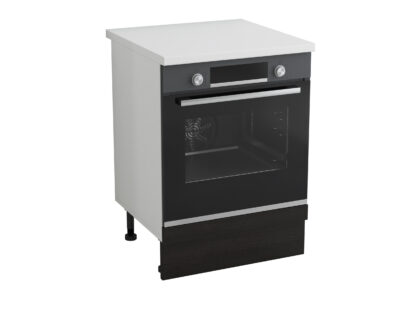 Corp cuptor, Alfa, wenge, blat alb, 83x60x60 cm
