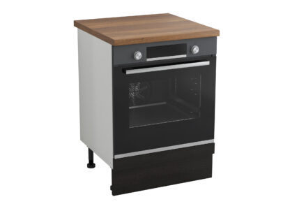Corp cuptor, Alfa, wenge, blat termic nuc, 83x60x60 cm