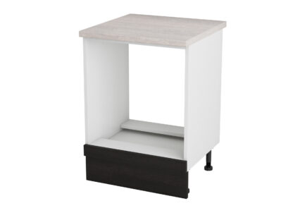 Corp cuptor, Alfa, wenge, blat travertin, 83x60x60 cm - imagine 3