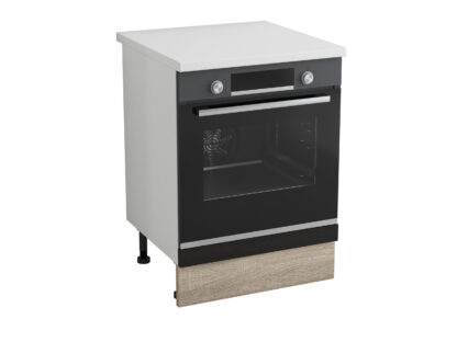 Corp cuptor, Alfa, wenge sonoma, blat alb, 83x60x60 cm