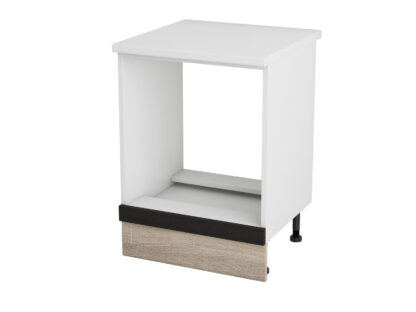 Corp cuptor, Alfa, wenge sonoma, blat alb, 83x60x60 cm - imagine 3