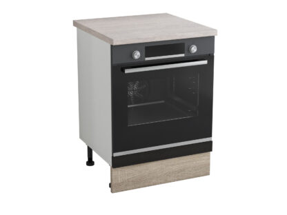 Corp cuptor, Alfa, wenge sonoma, blat travertin, 83x60x60 cm