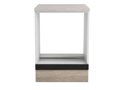 Corp cuptor, Alfa, wenge sonoma, blat travertin, 83x60x60 cm - imagine 2