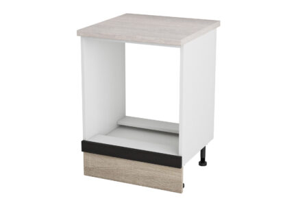 Corp cuptor, Alfa, wenge sonoma, blat travertin, 83x60x60 cm - imagine 3