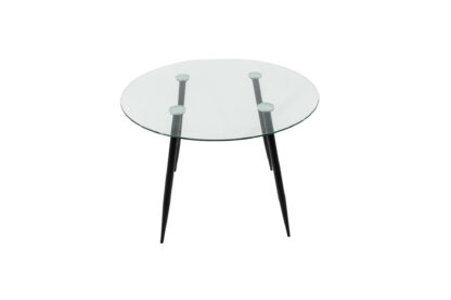 Set masa MB-83, sticla securizata, 100x76 cm, cu 4 scaune S-175 Albastru, 58x98x48 cm - imagine 8