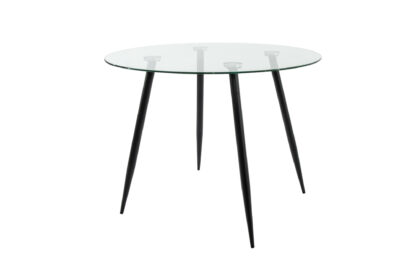 Set masa MB-83, sticla securizata, 100x76 cm, cu 4 scaune S-175 Albastru, 58x98x48 cm - imagine 9