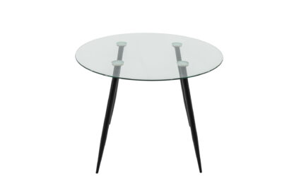 Set masa MB-83, sticla securizata, 100x76 cm, cu 4 scaune S-175 Albastru, 58x98x48 cm - imagine 6