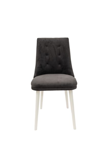 Scaun living, Stela Lux, Negru, 45x50x86 cm - imagine 2