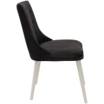 Scaun living, Stela Lux, Negru, 45x50x86 cm - imagine 3