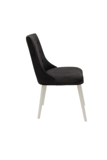 Scaun living, Stela Lux, Negru, 45x50x86 cm - imagine 3