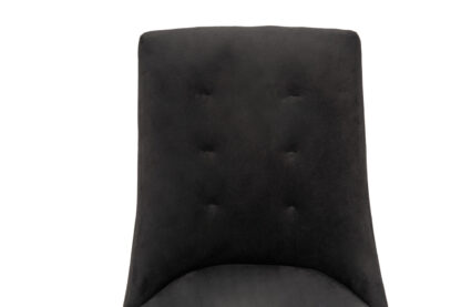 Scaun living, Stela Lux, Negru, 45x50x86 cm - imagine 7
